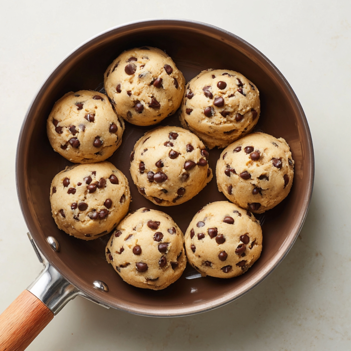 Tutorial-style collage showing cookie dough preparation, baking, and freshly baked cookies.