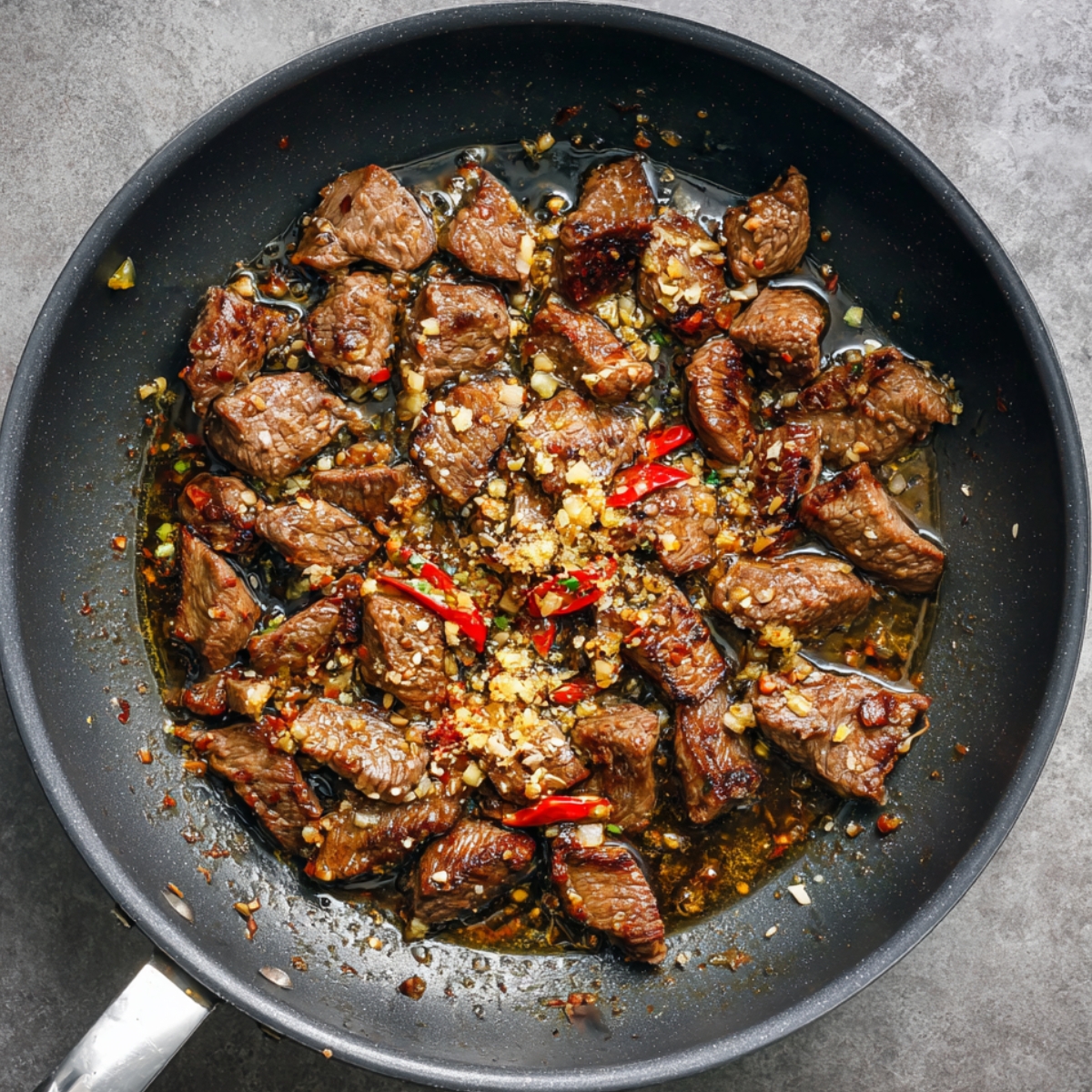 A finished egg roll in a bowl, featuring a balanced portion of ground meat and vegetables.