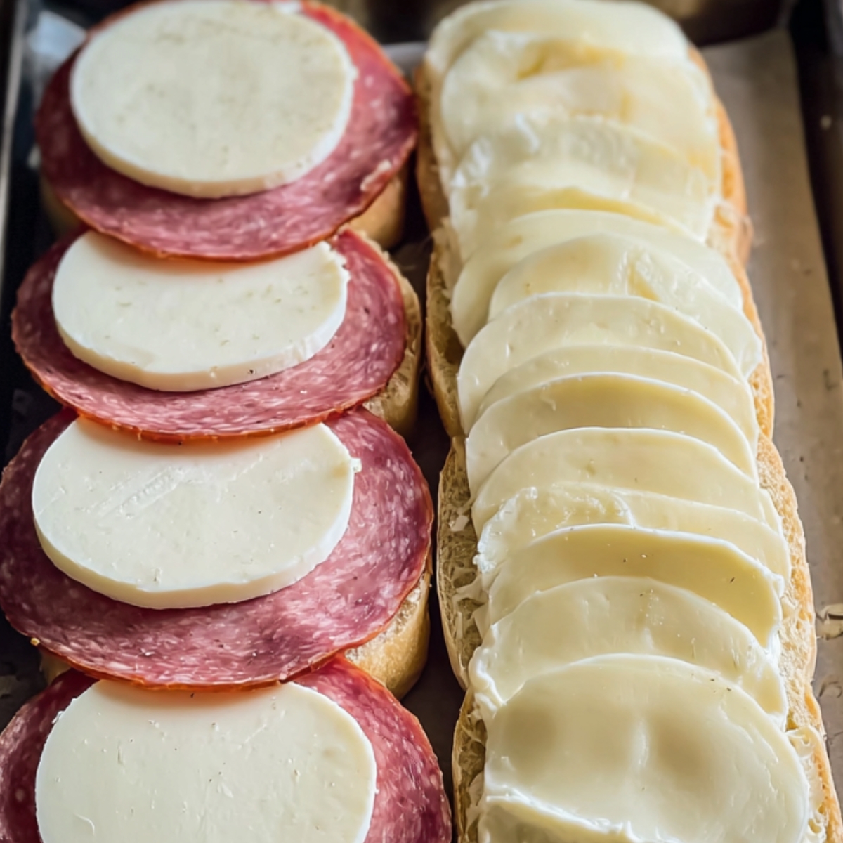 Build the perfect sandwich with fresh lettuce, chopped tomatoes, and pickled tanginess, all topped off with a creamy dressing. A simple and flavorful combination, perfect for any occasion