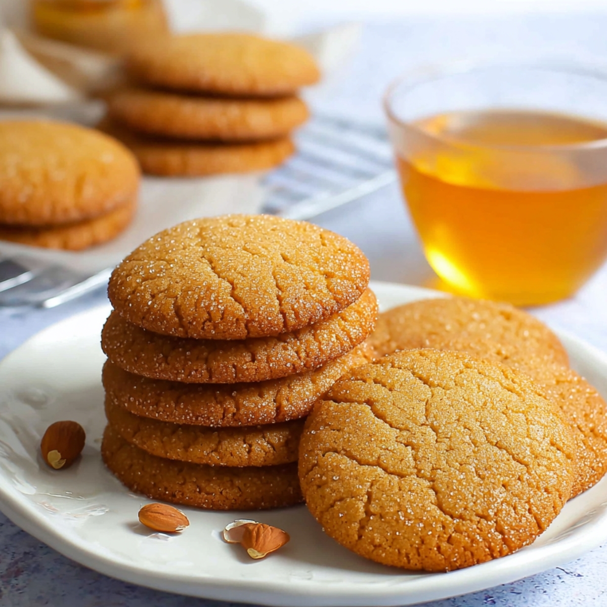Honey Cookies Freshly Baked Honey Cookies: Soft, golden, and perfect for any occasion. Enjoy these chewy treats with a warm cup of tea.