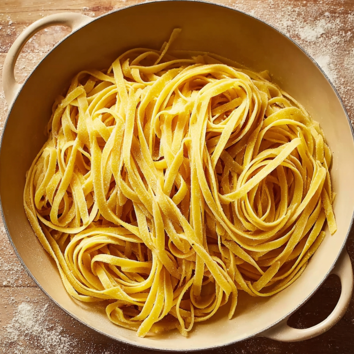 Perfectly cooked linguine, ready to be tossed with savory sauces or hearty toppings. The ideal base for a delicious meal