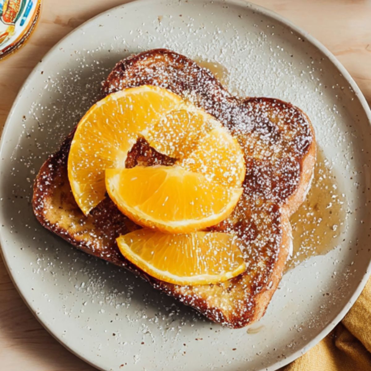 A full brunch spread made with love. Warm French toast, bright oranges, fresh juice, and a calm, sunny table setting. This is your reminder that even ordinary mornings can feel special when you slow down and enjoy the little details
