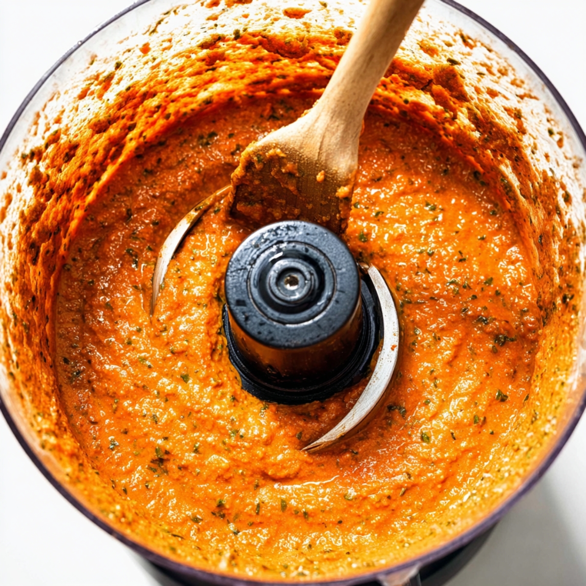 Fresh, vibrant, and packed with flavor! Watch as we transform juicy roasted tomatoes into a silky, herb-infused pesto. Ready to elevate any dish!