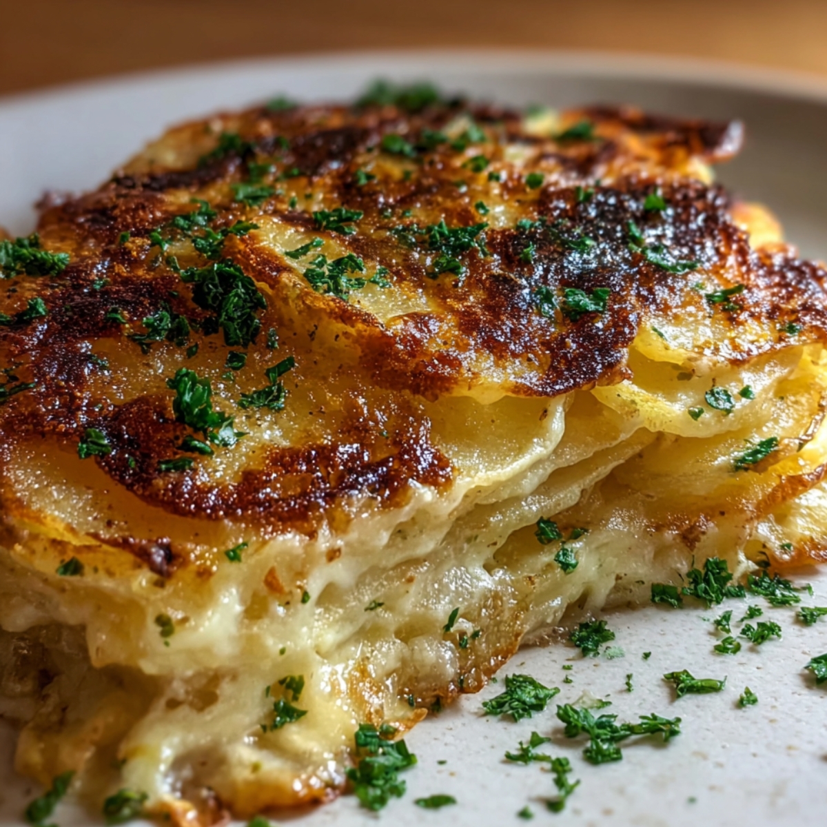 Gruyere Potatoes Au Gratin It always starts simple. Just a bowl of thinly sliced potatoes, nothing fancy yet — but this is where the magic begins. Each slice is a promise of comfort, slow cooking, and that perfect bite we’re all waiting for. Sometimes the best dishes come from the most basic ingredients