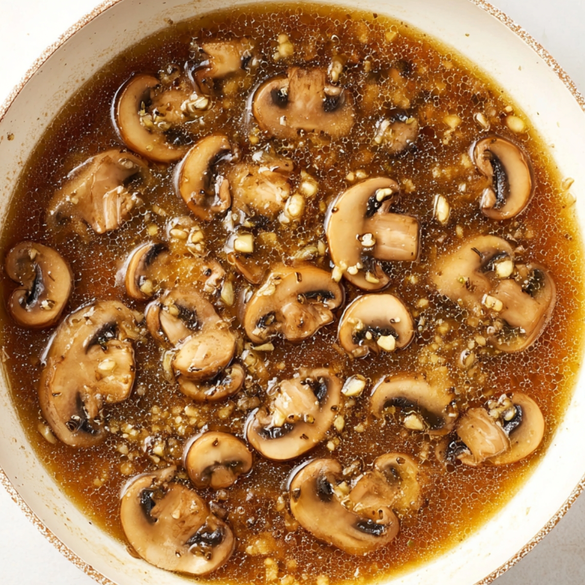 Pan-seared chicken topped with savory mushroom sauce served alongside a fresh green salad for a balanced meal. 🍽️