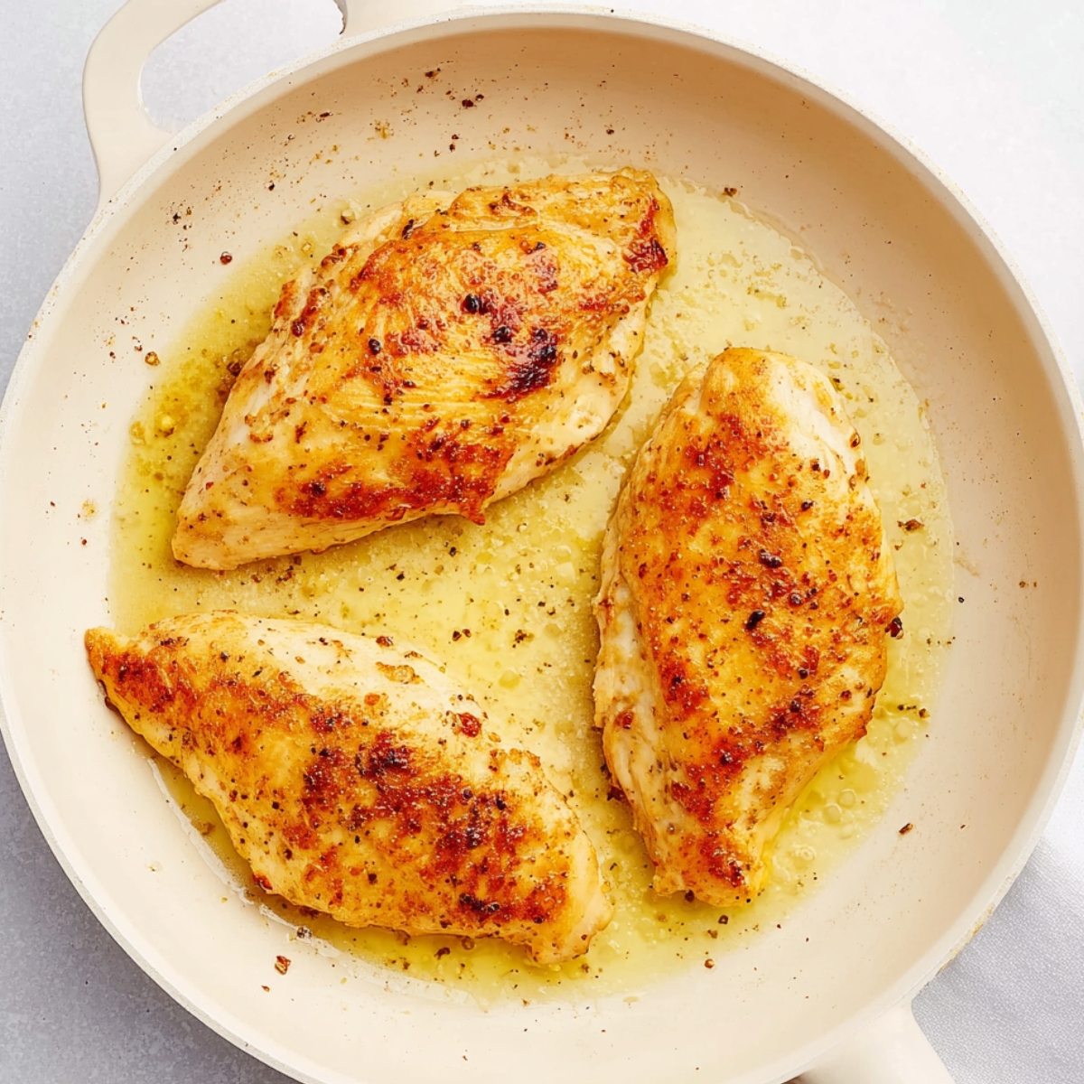Sliced mushrooms simmer in a rich garlic butter sauce, creating a savory and flavorful base.